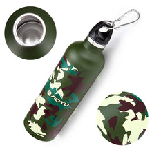 Load image into Gallery viewer, 600ml Outdoor Sports Camouflage Water Bottle Purity Aluminium Student Traveling Portable Cup Cycling Shaker Bike Accessories