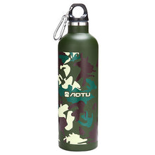 Load image into Gallery viewer, 600ml Outdoor Sports Camouflage Water Bottle Purity Aluminium Student Traveling Portable Cup Cycling Shaker Bike Accessories