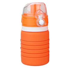 Load image into Gallery viewer, 180-500mL Folding Water Bottle Outdoor Sports Run Cycling Water Cup Collapsible Silicone Water Bottle Drinkware